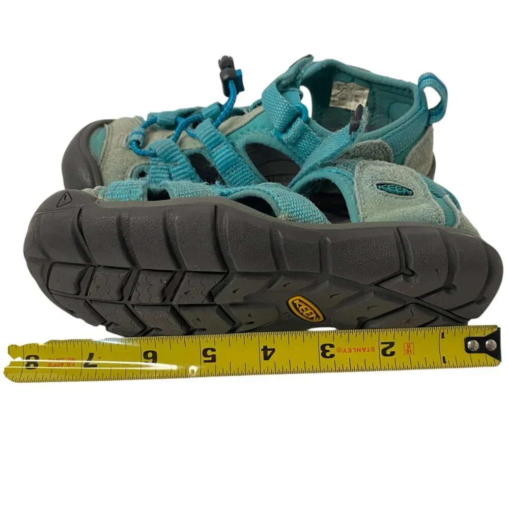Keen Light Blue Hiking Sandals Fisherman Adjustable Straps Washable Kids 2‎